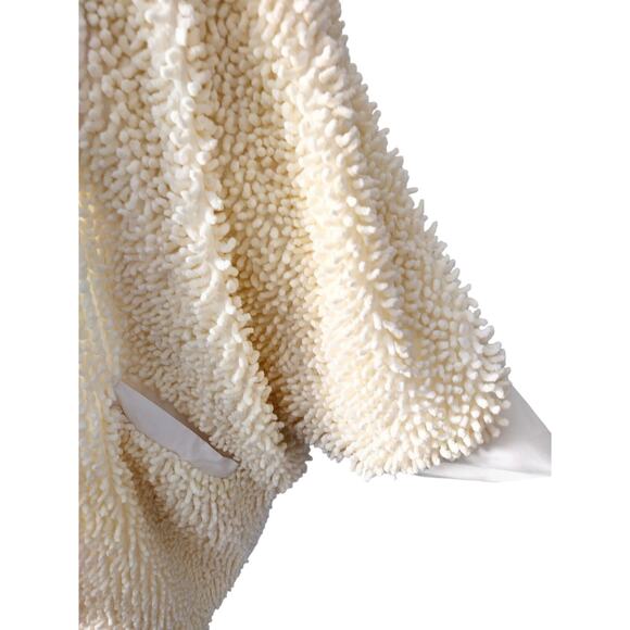 ShagBagg Unisex Shaggy Reversible Cream Wrap With Side Jackets - Picture 3 of 5